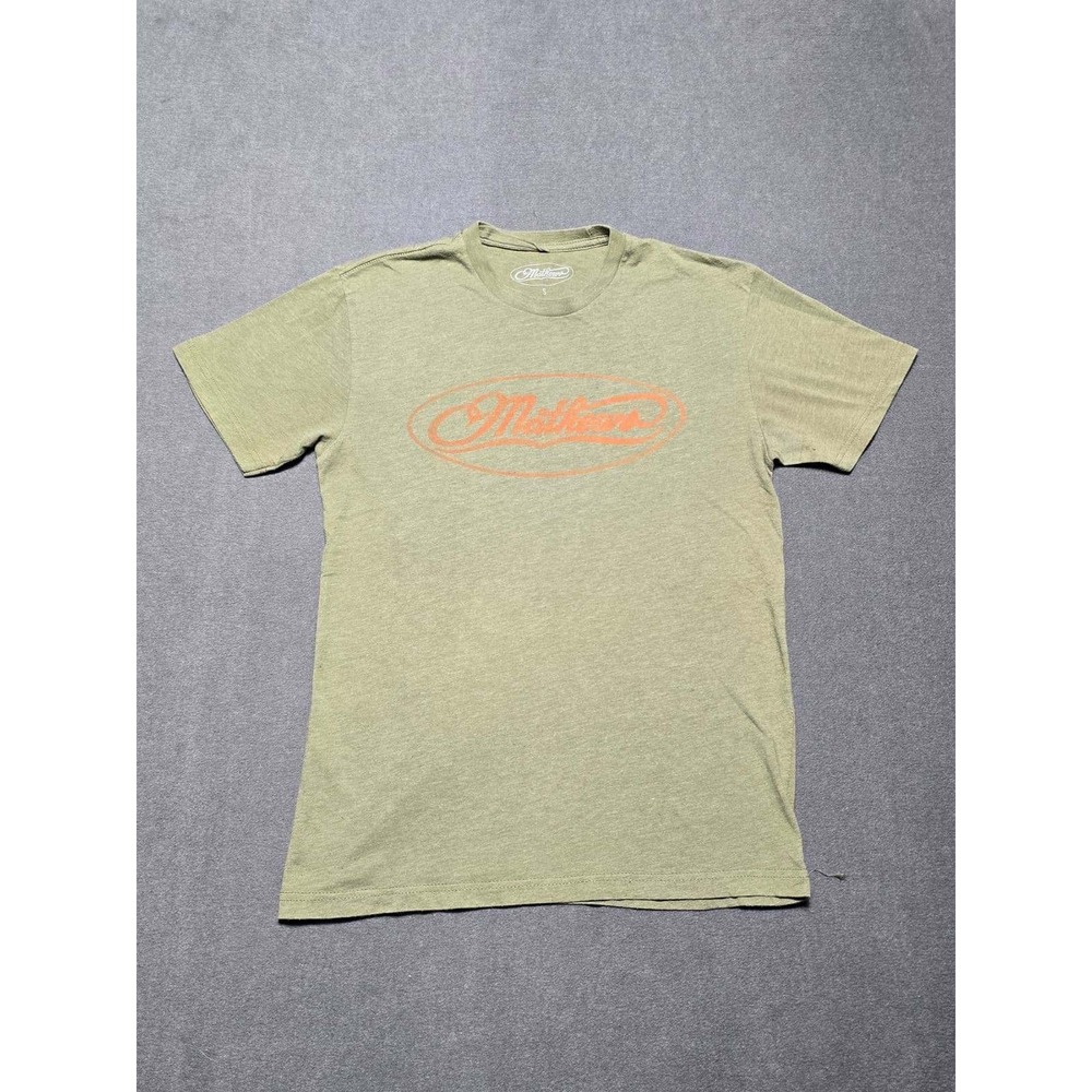 MATTHEW Archery Men's Small Shirt Olive Green Oval Shirt Solo Cam Bowhunters